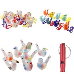 Sifflet d'oiseau d'eau coloré pour enfants jouets musicaux de bain dessin apprentissage précoce