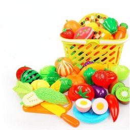 Ensemble de jouets de cuisine pour enfants coupe nourriture fruits semblant de jouer mini