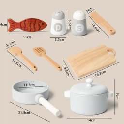 Mini ensemble de jouets de cuisine pour adultes et enfants faux ustensiles de cuisine accessoires