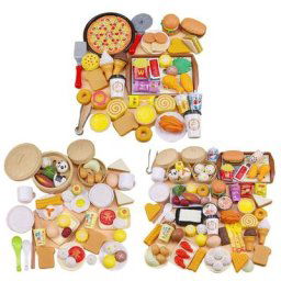 Ensemble de hamburgers à vapeur de simulation pour enfants nourriture de repas kit F2 maison de