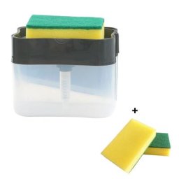 Distributeur automatique d'éponges et de savon 2 en 1 porte-savon pour le nettoyage de la