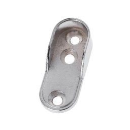 Support de Tube de vêtements de garde-robe 2 pièces Support d'extrémité de tige de placard Support