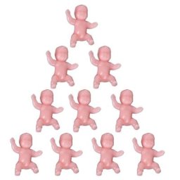 Figurines miniatures en plastique pour bébés 10 pièces maison de jeux accessoire jardin