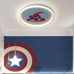 Plafonnier LED en forme de Spider Man design moderne éclairage d'intérieur luminaire décoratif de