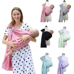 Sangle à anneau rond pour bébé Electrolux respirant coton et lin solide document kangourou
