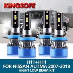 Roadsun-Kit d'ampoules à faisceau haut et bas pour Nissan Altima lumière de voiture H11 lumière de