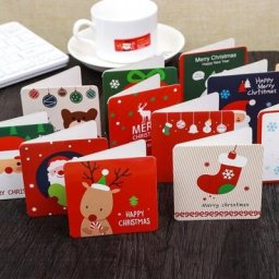 Mini cartes de vministériels x de Noël pour enfants enveloppe de bénédiction carte postale du
