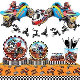 Décorations de fête sur le thème de la moto fournitures de fête sur le thème de la moto pour