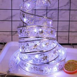 Guirlande lumineuse féerique de noël 4M 40 lumières fil de cuivre nœud papillon pour fête