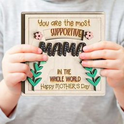 Carte de vœux rotative Interactive pour la fête des mères cadeau décoratif