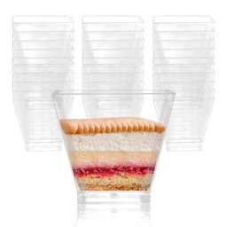 Récipient alimentaire transparent en plastique pour dessert de poulet tasse à crème glacée tasse à