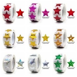 Autocollants étoiles à paillettes pour enfants 100-500 pièces autocollants de récompense pour