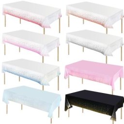 Nappe de Table imperméable à paillettes or Rose couverture de Table pour fête d'anniversaire