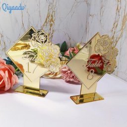 Miroir de mariage en acrylique signalisation numérique pour Banquet peut être personnalisé en