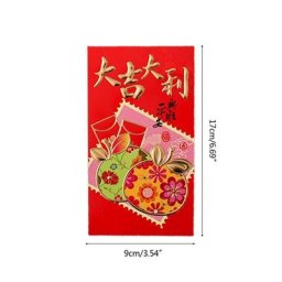 Hongbao – enveloppes rouges traditionnelles paquet rouge pour Festival de printemps chinois sac