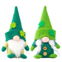 St Patricks Day – poupée Gnome sans visage 2021 décoration du jour de la St Patrick elfe en