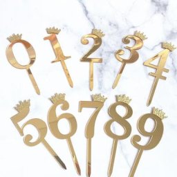 Décoration de gâteau numéro 0-9 fête d'anniversaire mariage 251 cupcakes drapeaux pour enfants
