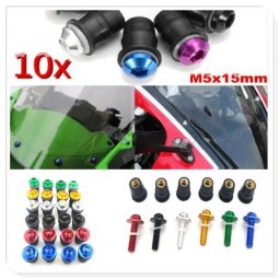 Boulon de pare-brise pour moto vis de fixation en spirale pour YAMAHA R6S USA BT1100 Bulldog XJR400