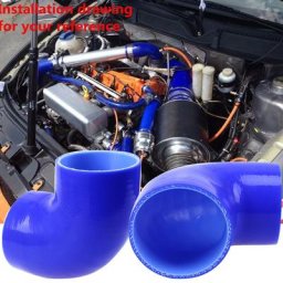 Connecteur universel de tuyau d'admission de turbo tubulure en silicone refroidisseur
