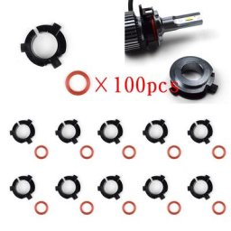 D3 – boîtier de retenue noir pour Hyundai 100 pièces adaptateur d'ampoule de phare LED H7 Santa