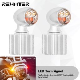 Mini clignotant LED de frein et de moto indicateur avant et arrière pour Harley Sportster XL 72
