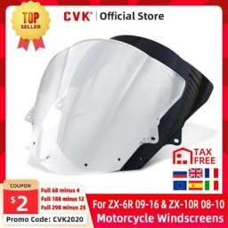 CVK Pare-Brise Pare-Brise D'air Déflecteur De Vent Pour KAWASAKI ZX6R 2009 2011 2012 2013 2014 2015