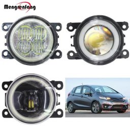 Phare antibrouillard avant de voiture H11 LED anneau Halo Angel Eye DRL feux diurnes 12V Honda