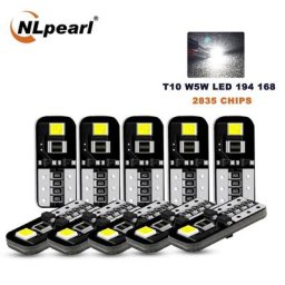NLpearl – 2/10X ampoules Led T10 W5W 2835 puces 168 194 Canbus sans erreur éclairage intérieur de