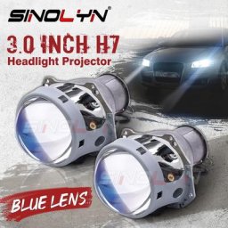Sinolyn-Lentilles bleues pour Hella 3R bi-xénon accessoires d'éclairage de voiture budgétaire