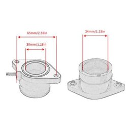 Tampons de collecteur d'admission et de sortie de carburateur en plastique colle pour Yamaha XT600