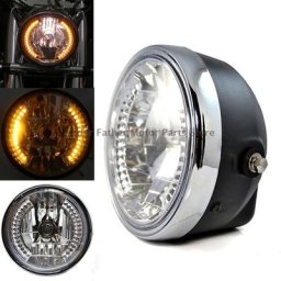 Universal Accessory Moto 8 Inch Front Headlight Turn Signal light HeadLamp For Harley Yamaha Suzuki