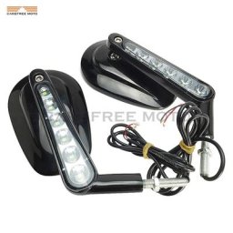 Rétroviseur de Moto noir avec clignotants et LED 1 paire pour Harley V-ROD V ROD VRSCF