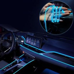 Bande lumineuse LED néon flexible pour intérieur de voiture décoration de guirxiété câble