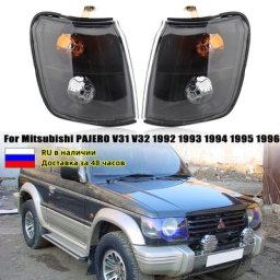 Phares antibrouillard d'angle pour Mitsubishi clignotant noir fumé modifié lampe pour voiture
