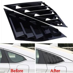 Riming – couvercle de Spoiler de fenêtre latérale arrière autocollant adapté à la Honda Accord 1/4