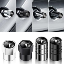 Couvercle de tige de Valve d'air de roue de voiture 4 pièces pour Tesla modèle 3 2021 S X Y Style
