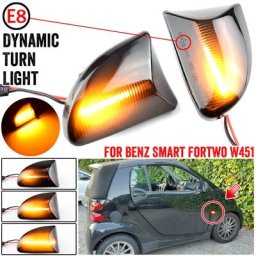 Enquêter de position latéral dynamique à LED ambre avec lentille fumée clignotants pour Smart