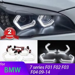 Kit Œil d'Ange en Clip Blanc de Style Iconique pour BMW Série 7 F01 F02 F03 F04 730i 730Li