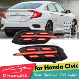 Feu arrière pour Honda Civic Sedan 2016 – 2021 feu de stop avec clignotant séquentiel dynamique