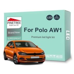 Kit d'éclairage intérieur LED pour VW Polo lumière intérieure Canbus carte breton AW1 BZ1 2018
