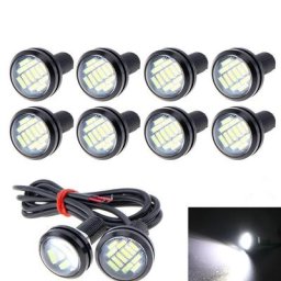Feu arrière antibrouillard pour moto avec LED 12smd 4014 23MM 1/2/4 pièces phare arrière pour