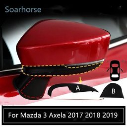 Couvercle de rétroviseur latéral pour Mazda 3 Axela coque de capuchon inférieur d'aile 2017 2018