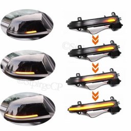 Clignotant dynamique LED noir rétroviseur latéral clignotant pour BMW 1 2 3 4 bronchM Series