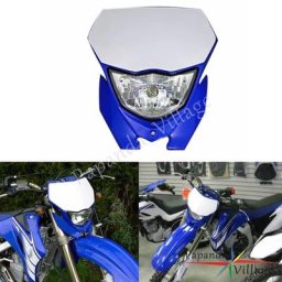 Lampe de Sauna Bleu Blanc pour Moto Motocross Tout Terrain Smile Moto D343 pour Yamaha WR 250