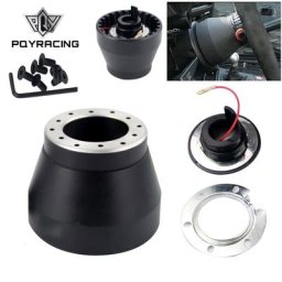 PQY-Adaptateur de moyeu de volant Racing noir bodiKit pour BMW E30 PQY-HUB-E30