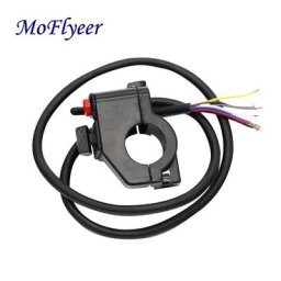 MoFlyeer-Bouton poussoir de montage de guidon de moto en aluminium interrupteur de virage de
