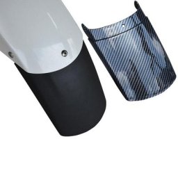 Garde-boue arc-en-ciel en plastique pour moto extension de garde-boue avant noir fibre de