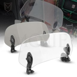 Extension de pare-brise de moto Spomicrophone déflecteur d'air de pare-brise pour Honda VTR1000F
