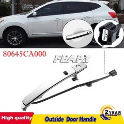 Poignée de porte extérieure gauche chromée pour Nissan Rogue 2010 2011 2012 2013 80645CA000