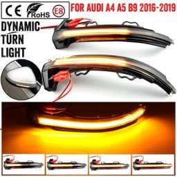 Clignotant dynamique à LED indicateur de miroir latéral séquentiel pour Audi A4 S4 RS4 B9 2016